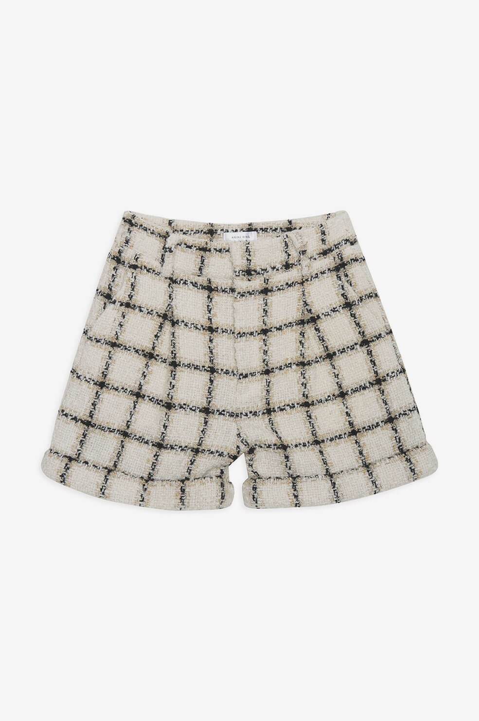 Becky Short in Beige Plaid