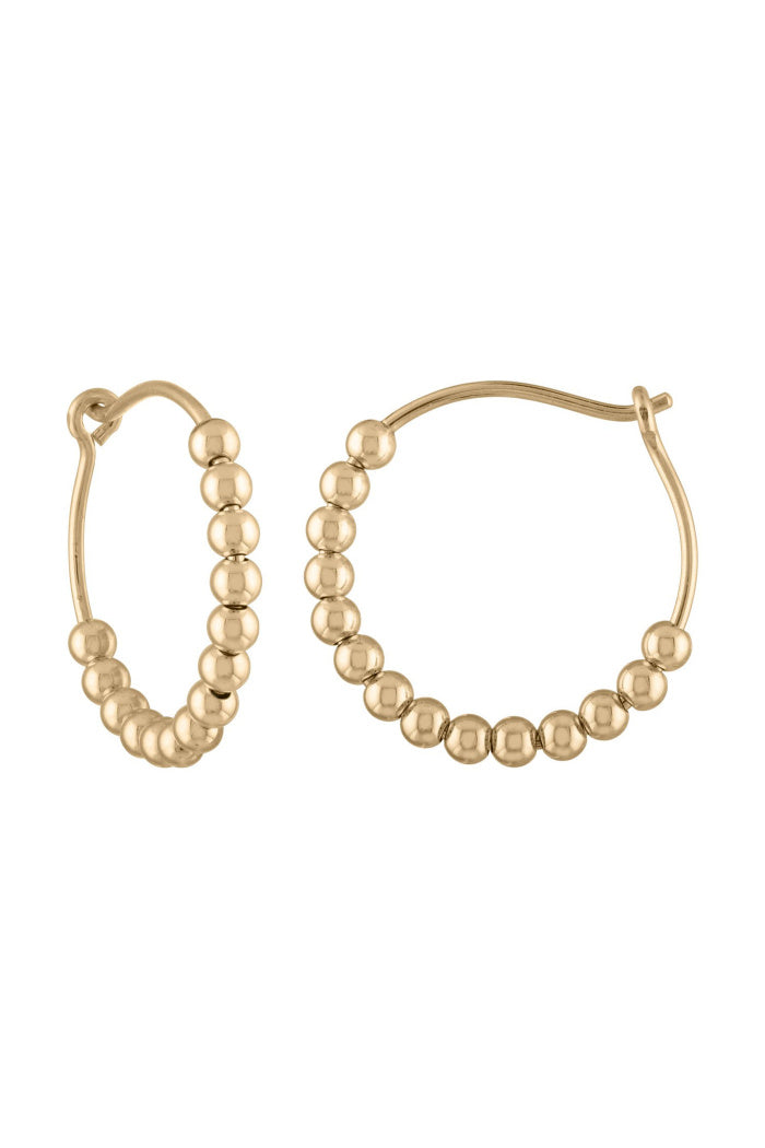 Medium Ball Gold Hoop