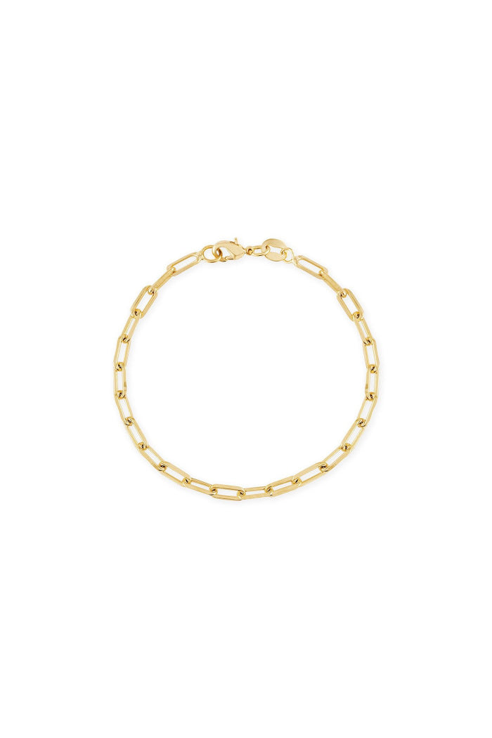 Link Bracelet in Gold - 6.5"