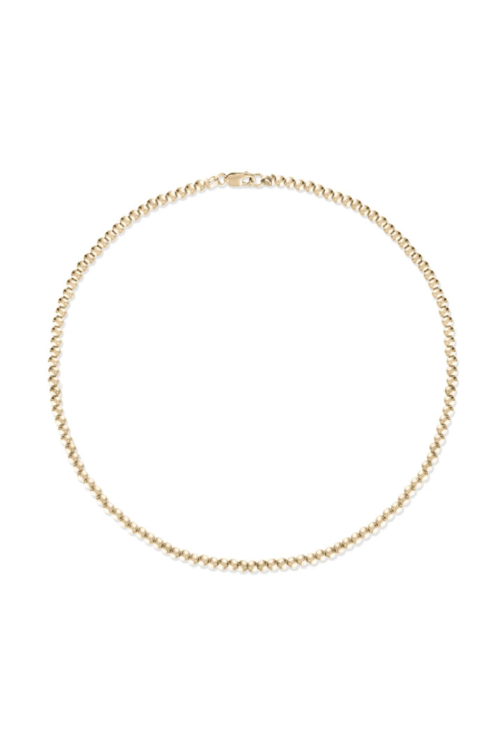 3MM Gold Ball Anklet