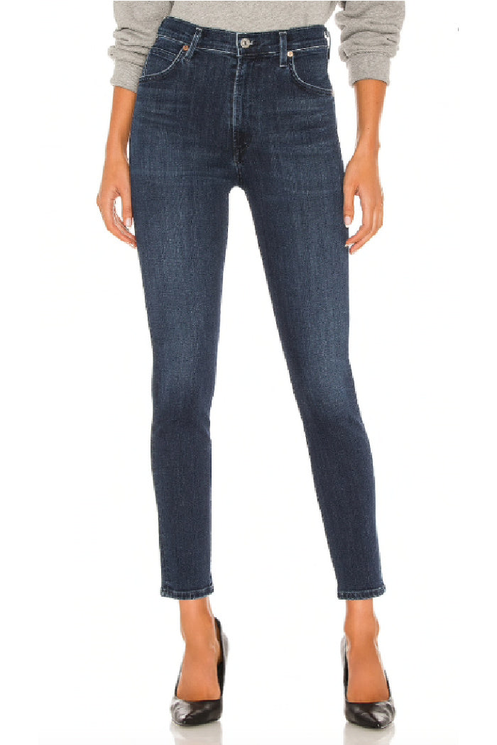 Chrissy High Rise Skinny in Serona