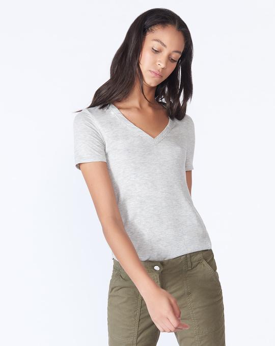 Cindy V-Neck in Heather Grey