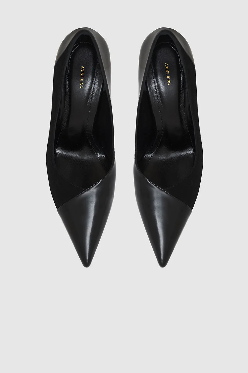 Devon Pumps in High-Shine and Matte Black