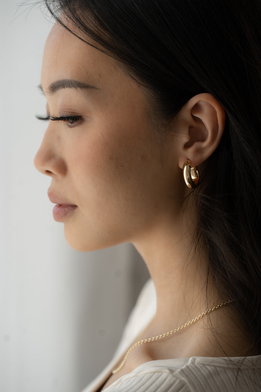 Eve Medium Hoops | 10k Gold