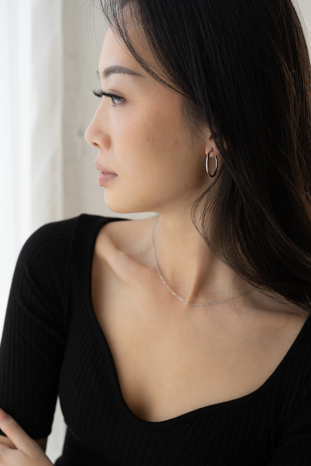 Lynn Necklace | 10k White Gold | 16"