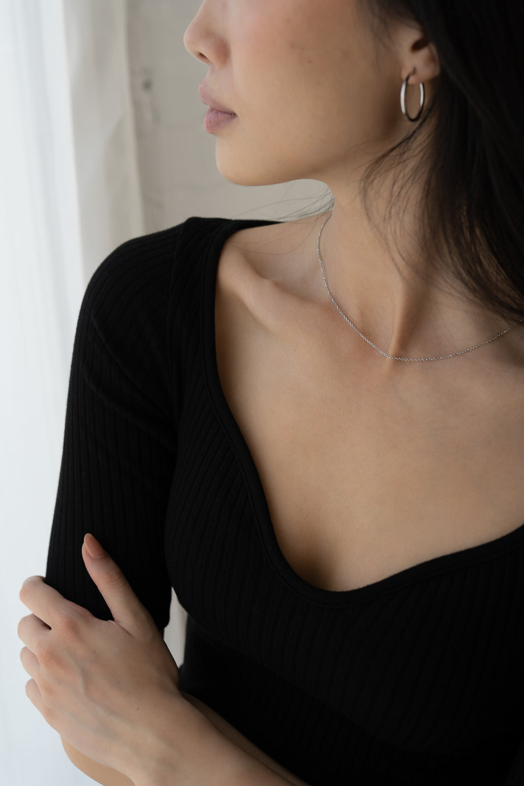 Lynn Necklace | 10k White Gold | 16"