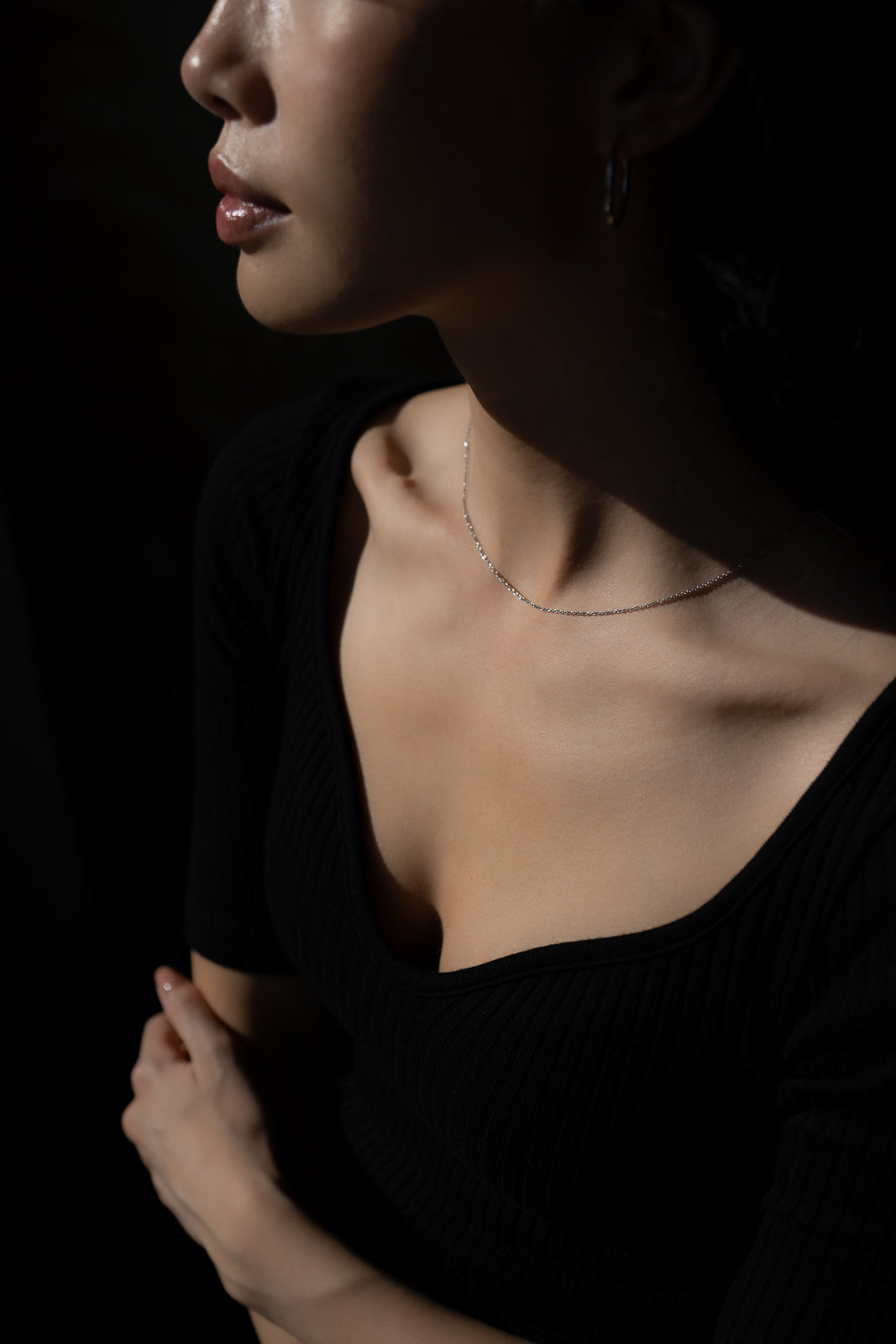 Lynn Necklace | 10k White Gold | 16"