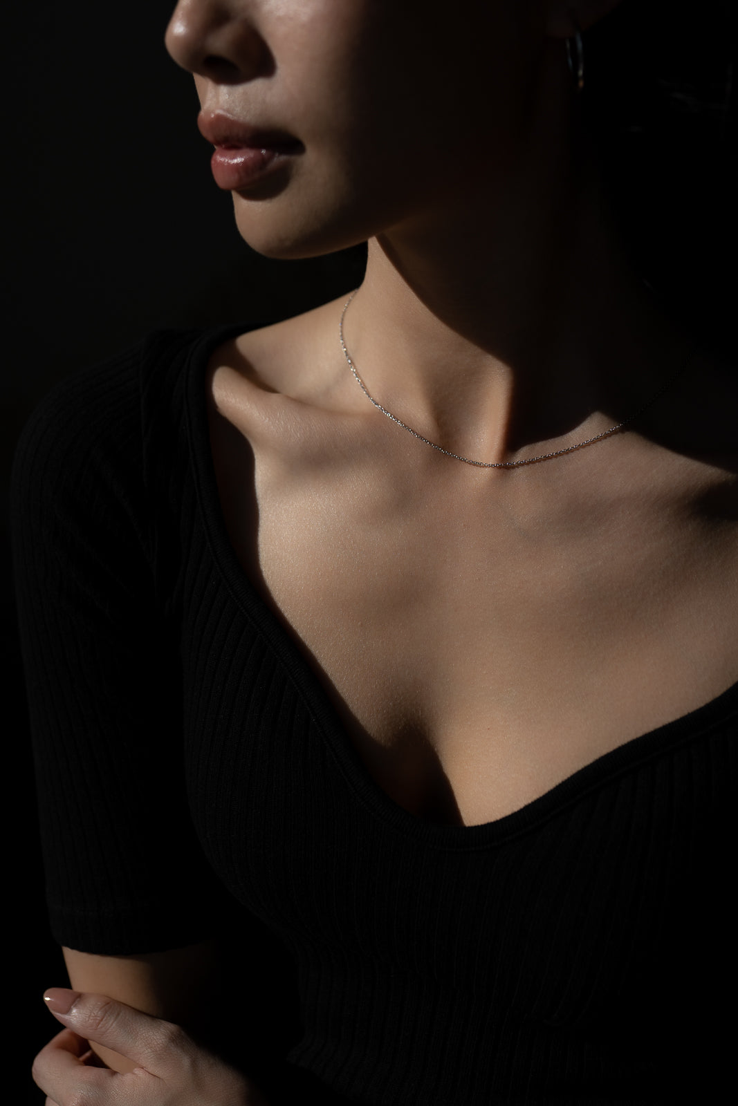Lynn Necklace | 10k White Gold | 16"