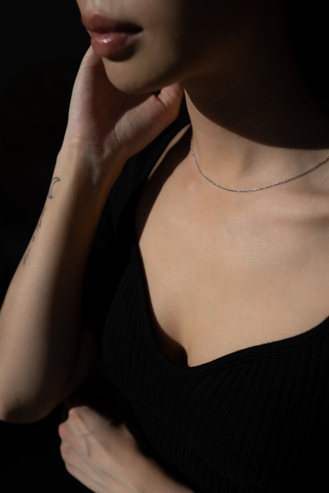 Lynn Necklace | 10k White Gold | 16"
