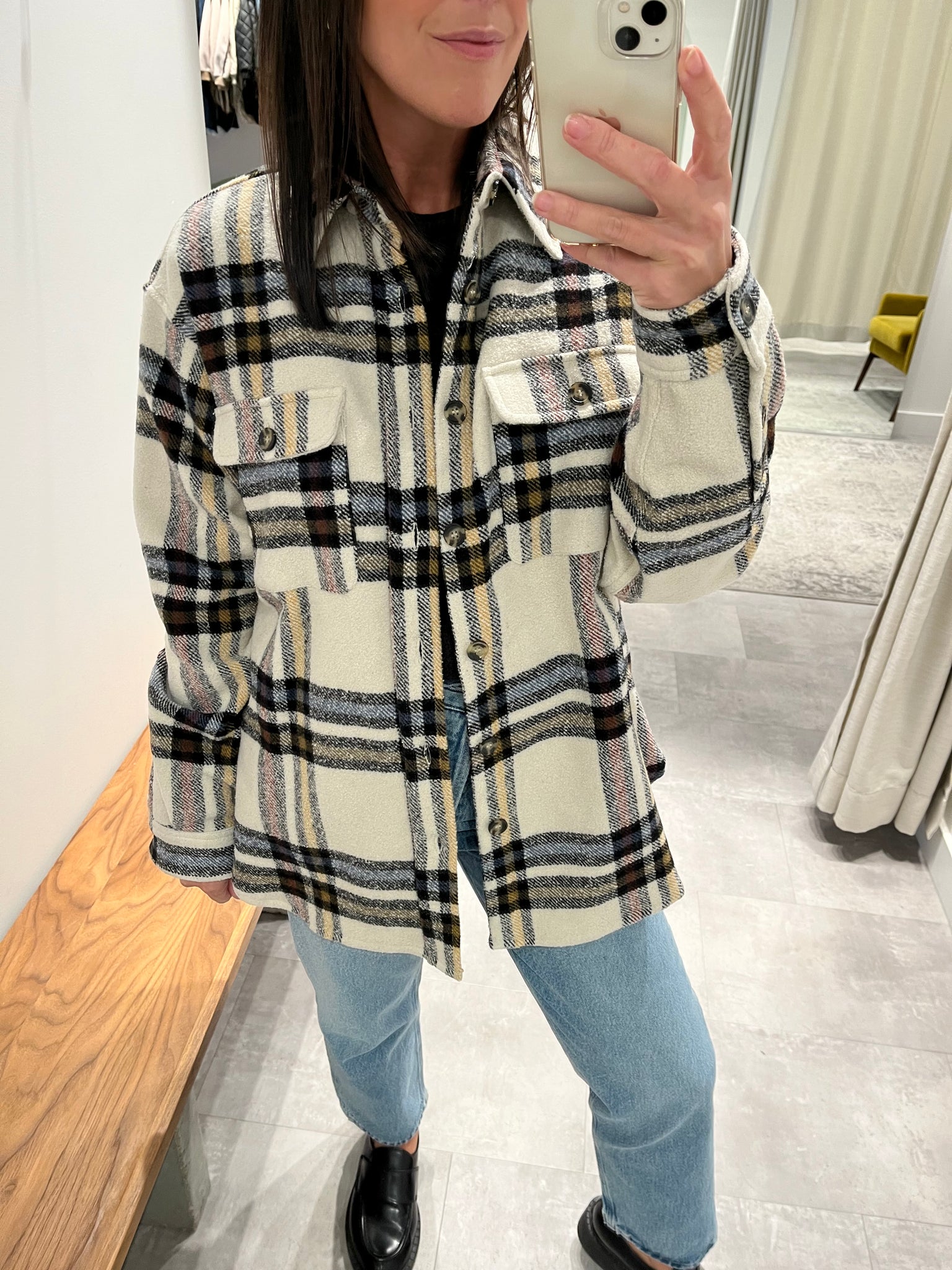 Ebbaz Jacket in Ecru
