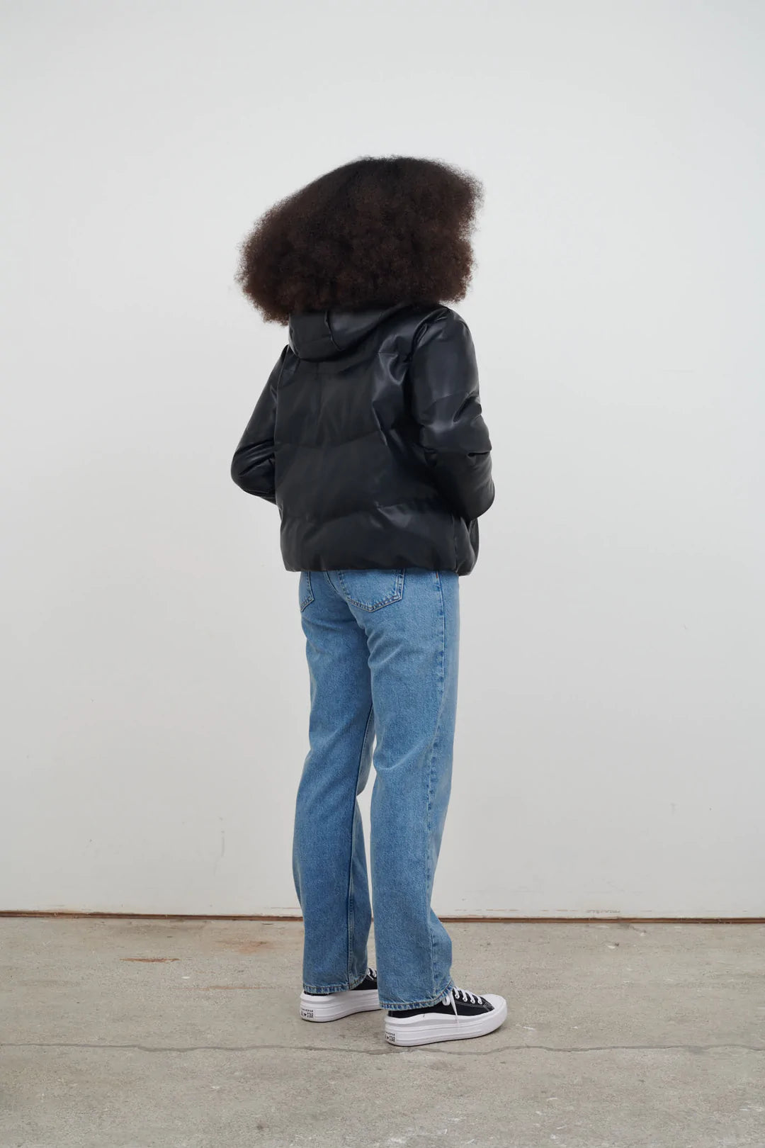 Poppy Puffer Jacket in Black