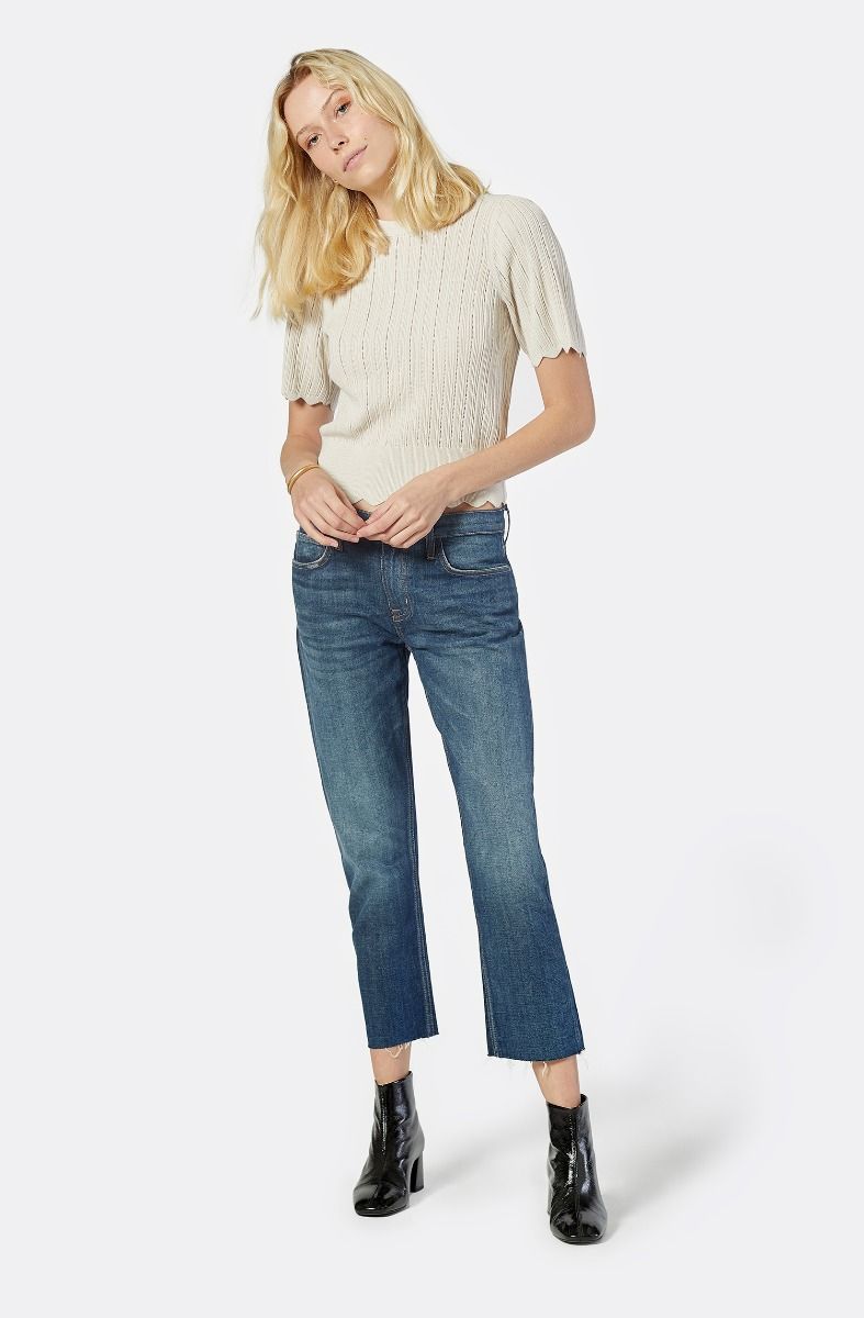 Apollina Short Sleeve Sweater in Peyote