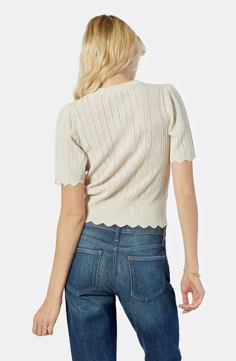 Apollina Short Sleeve Sweater in Peyote