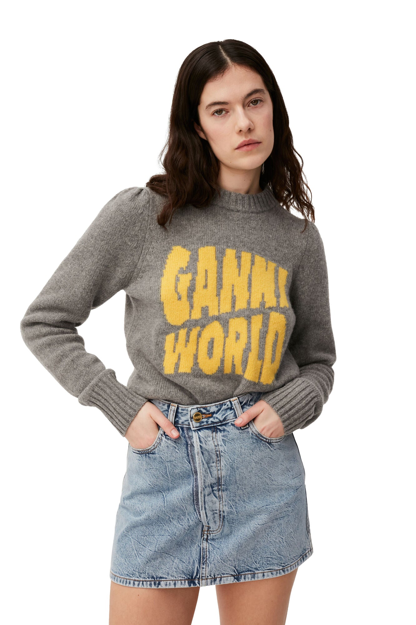 Graphic Pullover in High Rise