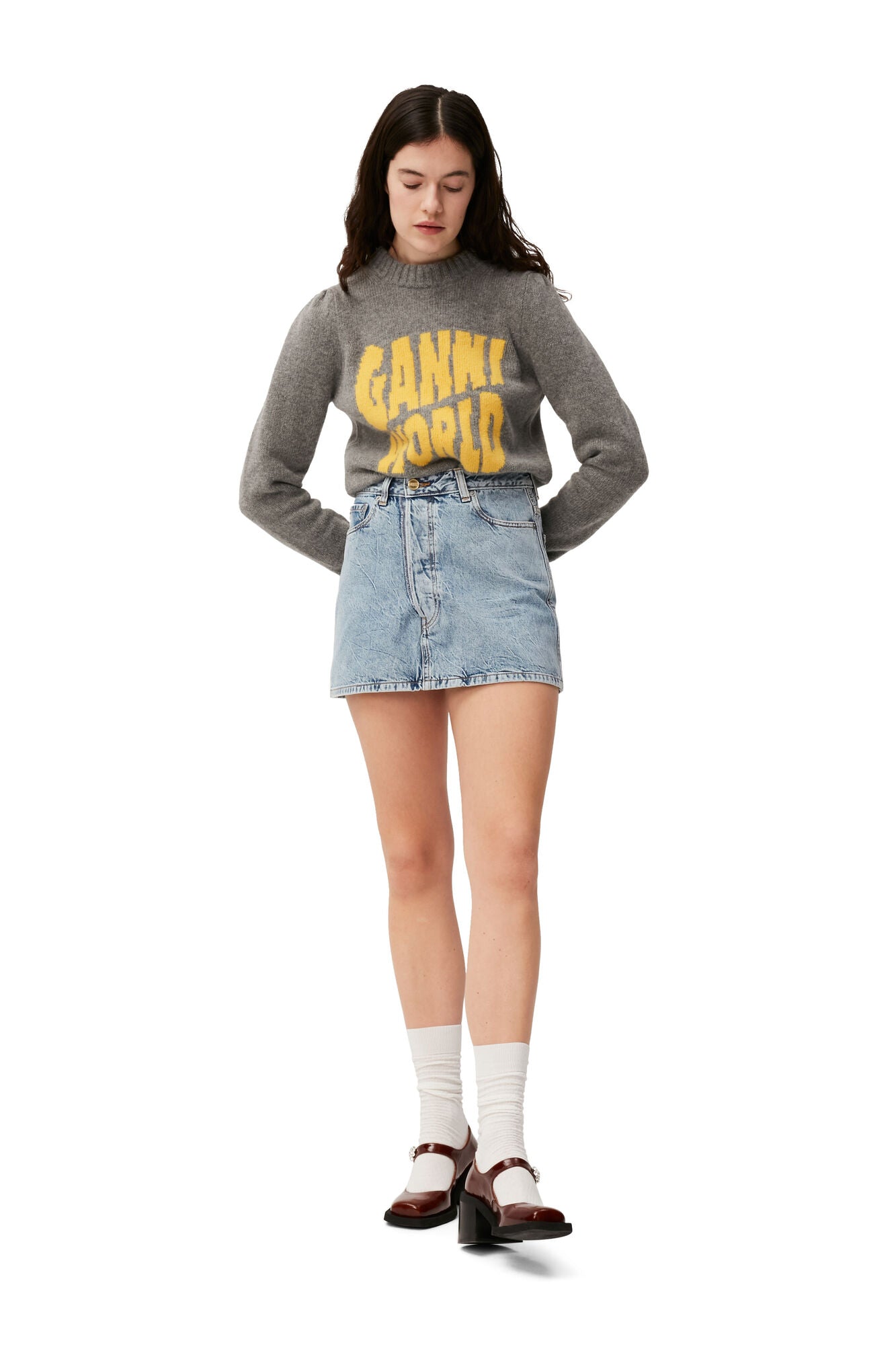 Graphic Pullover in High Rise