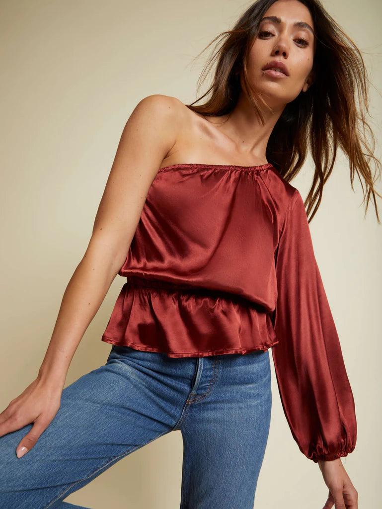 Kamari Blouse in Ruby