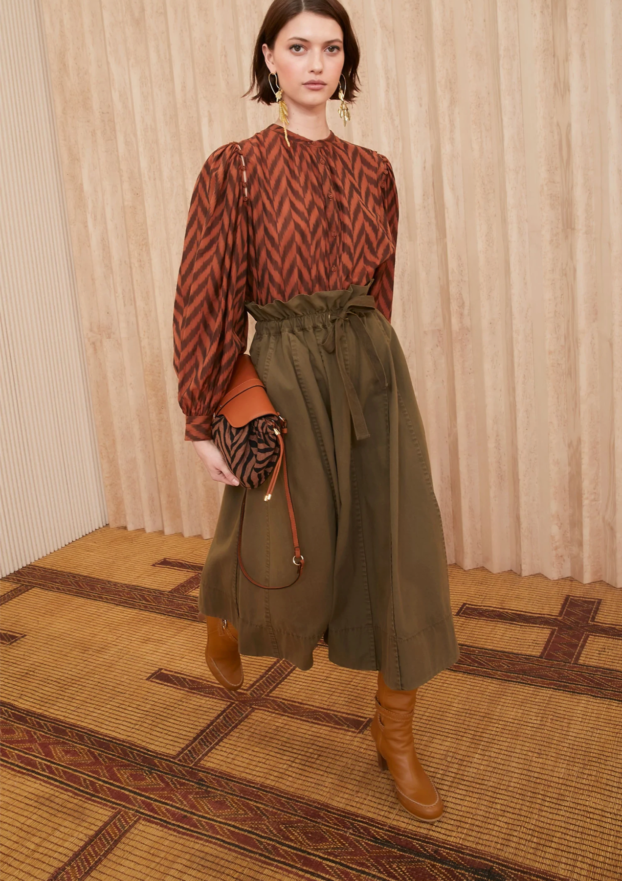 Rory Blouse in Mahogany