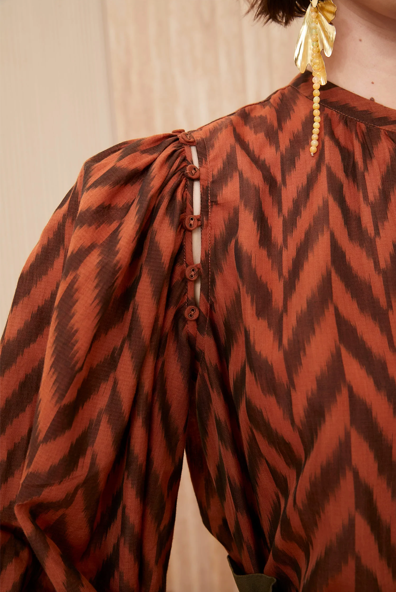 Rory Blouse in Mahogany
