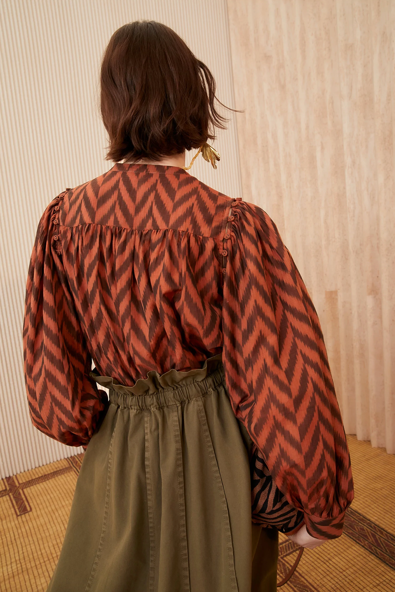 Rory Blouse in Mahogany