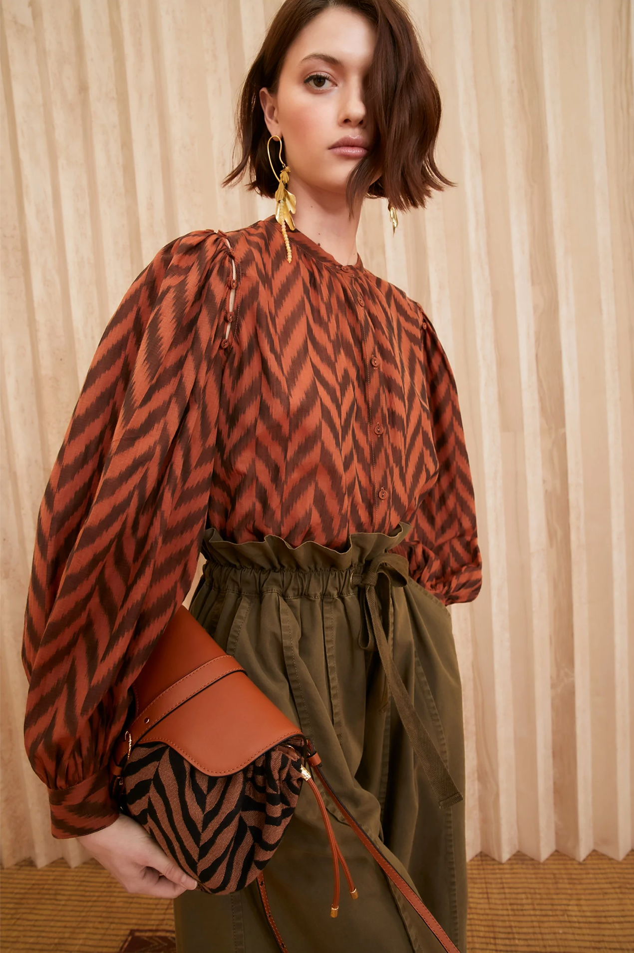 Rory Blouse in Mahogany