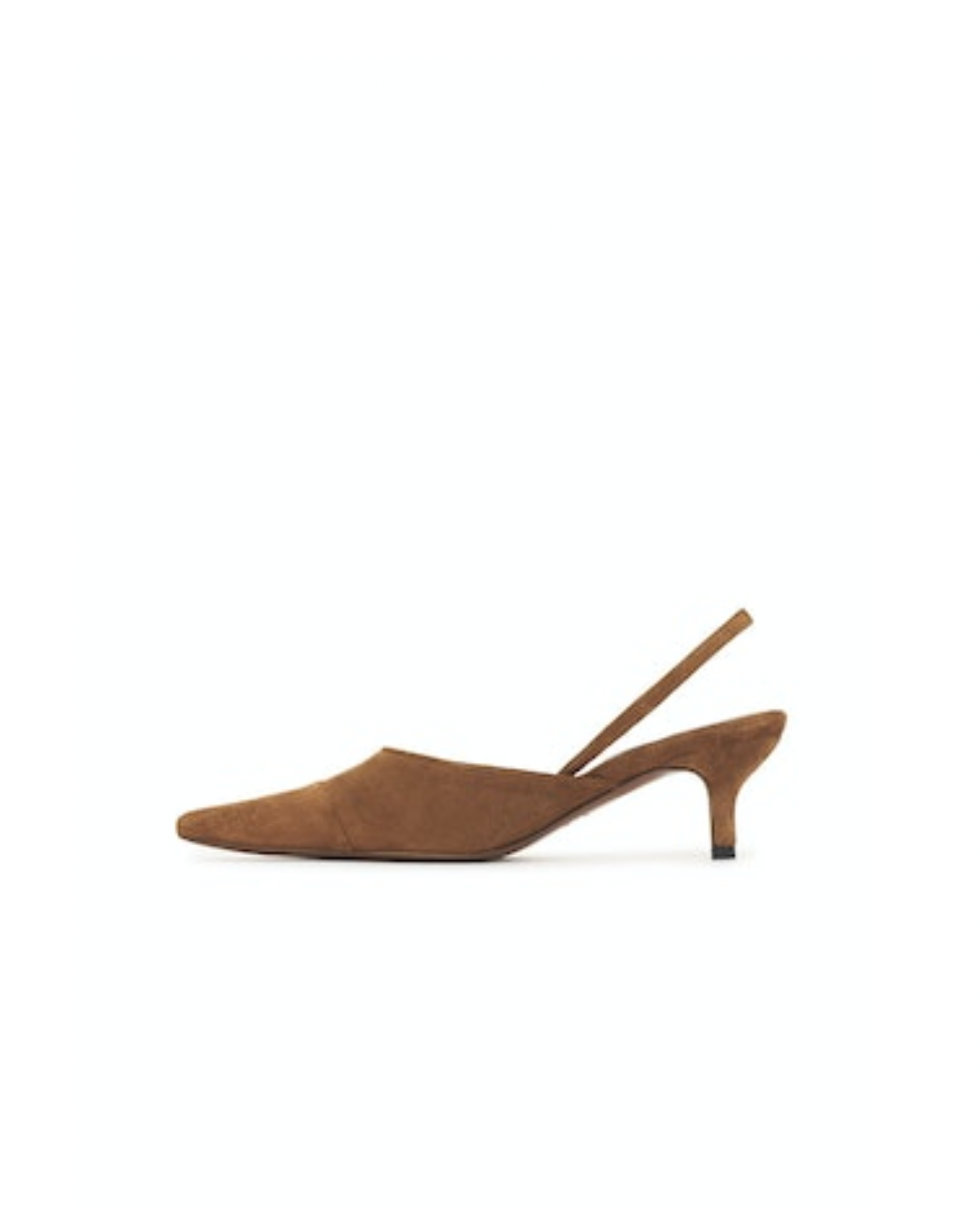 Willa Slingback Heels in Toffee Suede
