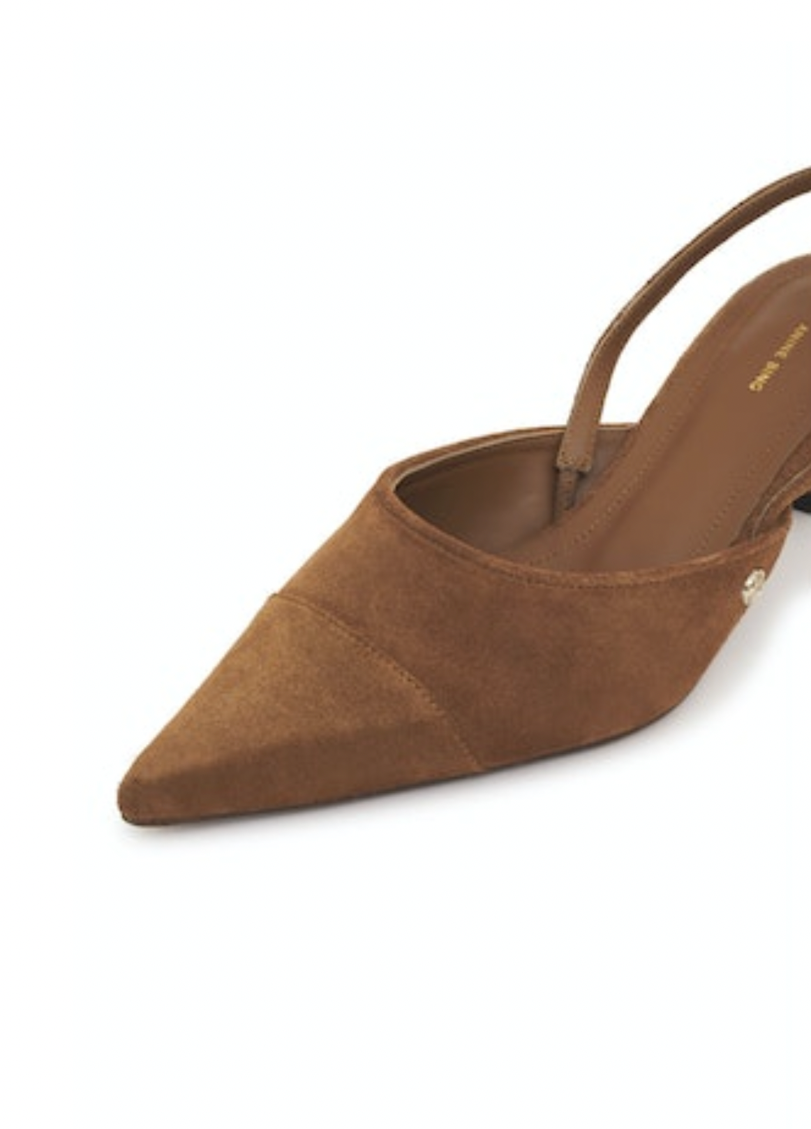 Willa Slingback Heels in Toffee Suede