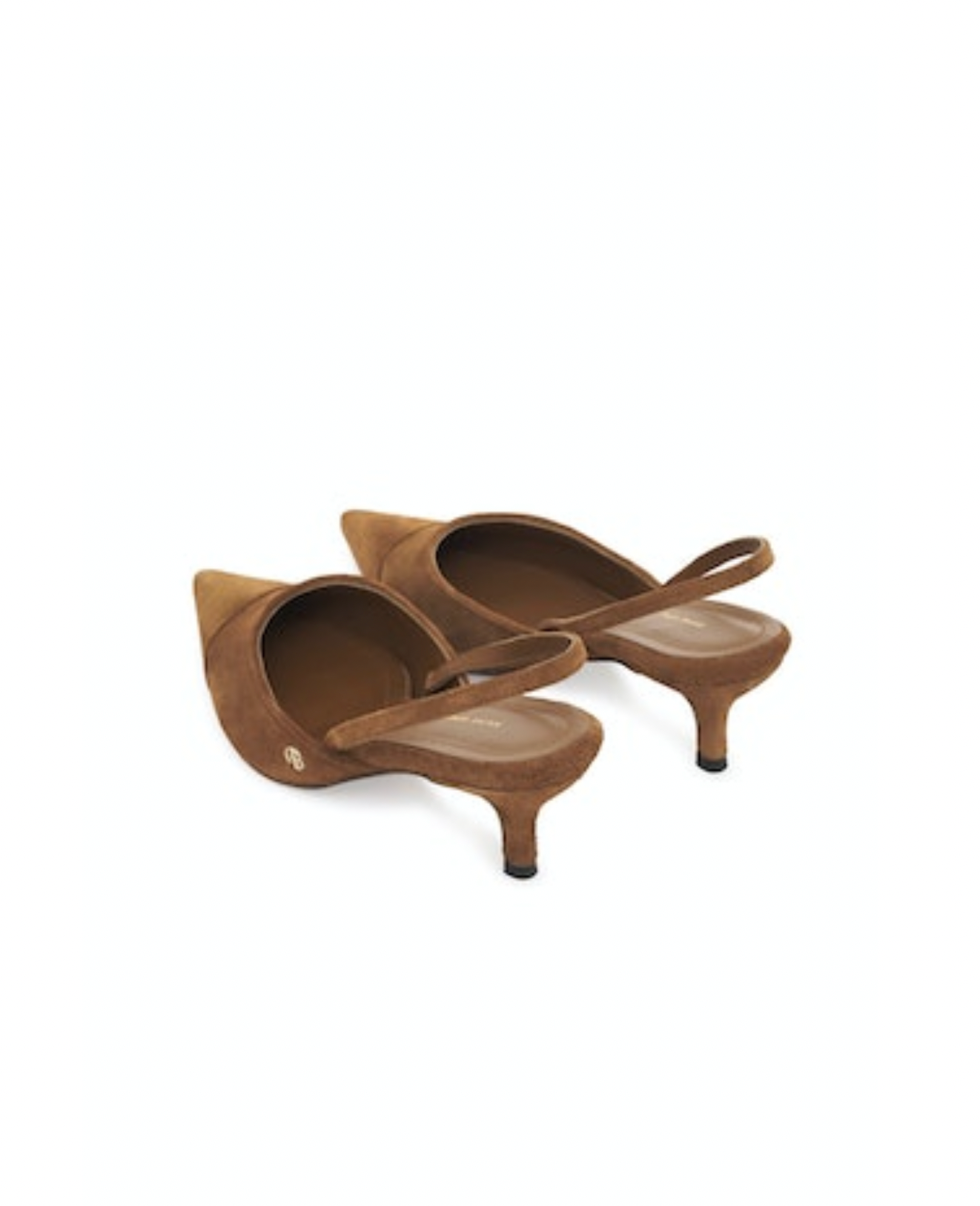Willa Slingback Heels in Toffee Suede