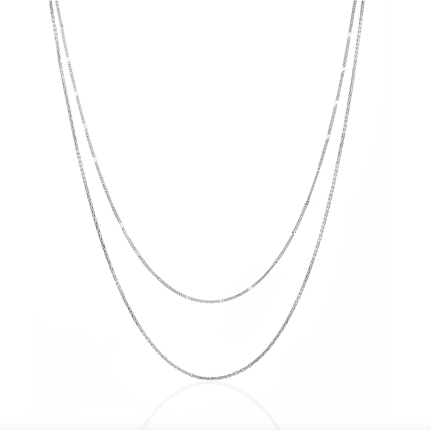 Surfside Duo Chain in Silver