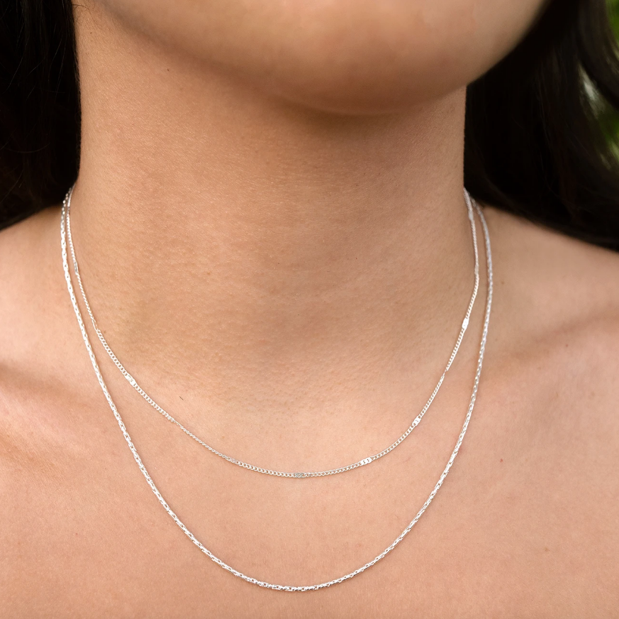 Surfside Duo Chain in Silver