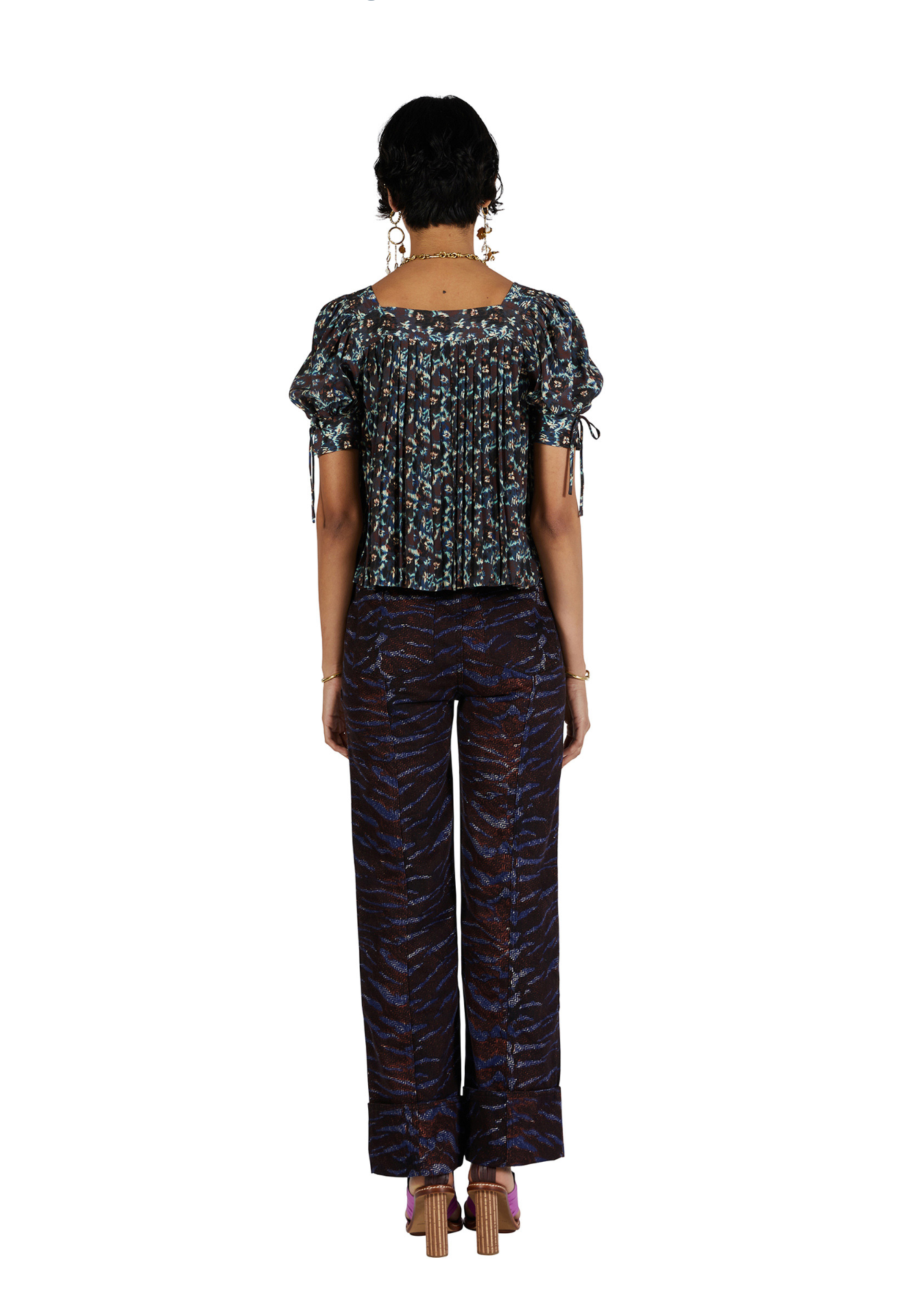 Lorraine Blouse in Cobalt