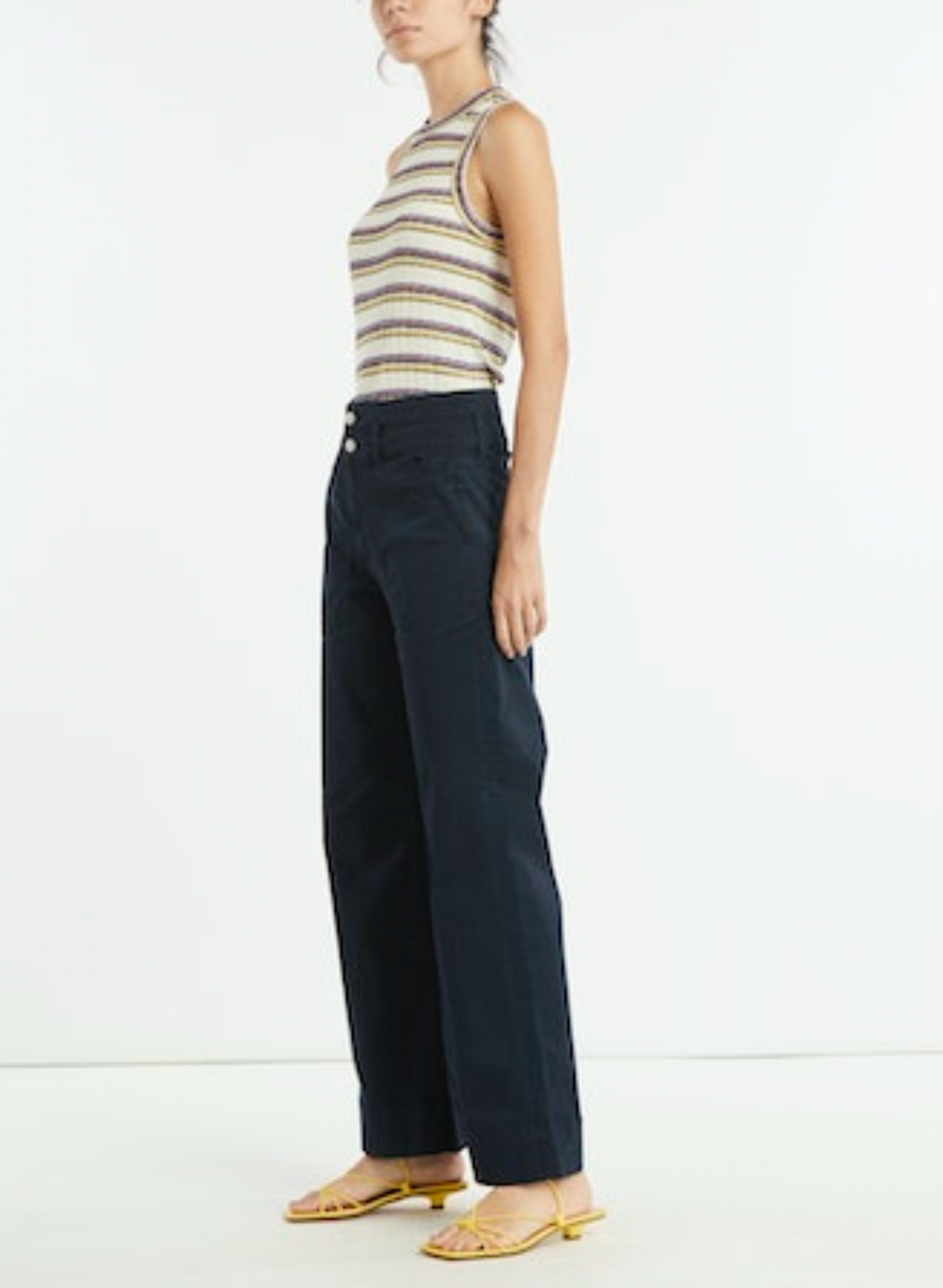 Hilde Patch-Pocket Pant in Navy