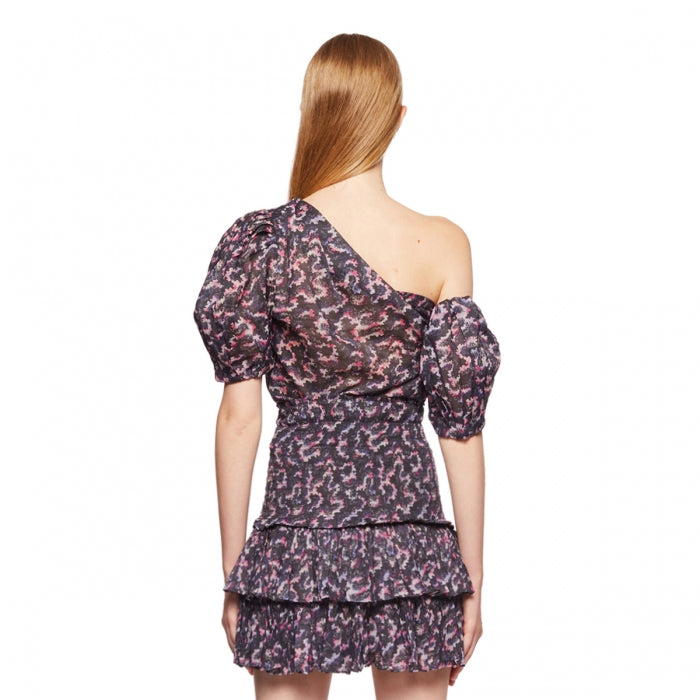 Lecia Dress in Faded Black