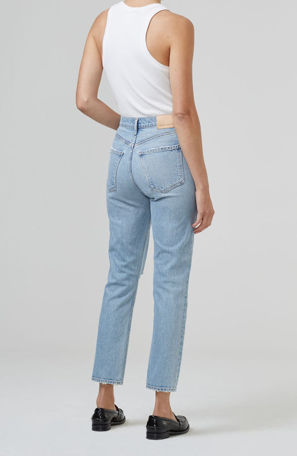 Jolene High Rise Straight in Blue Jay
