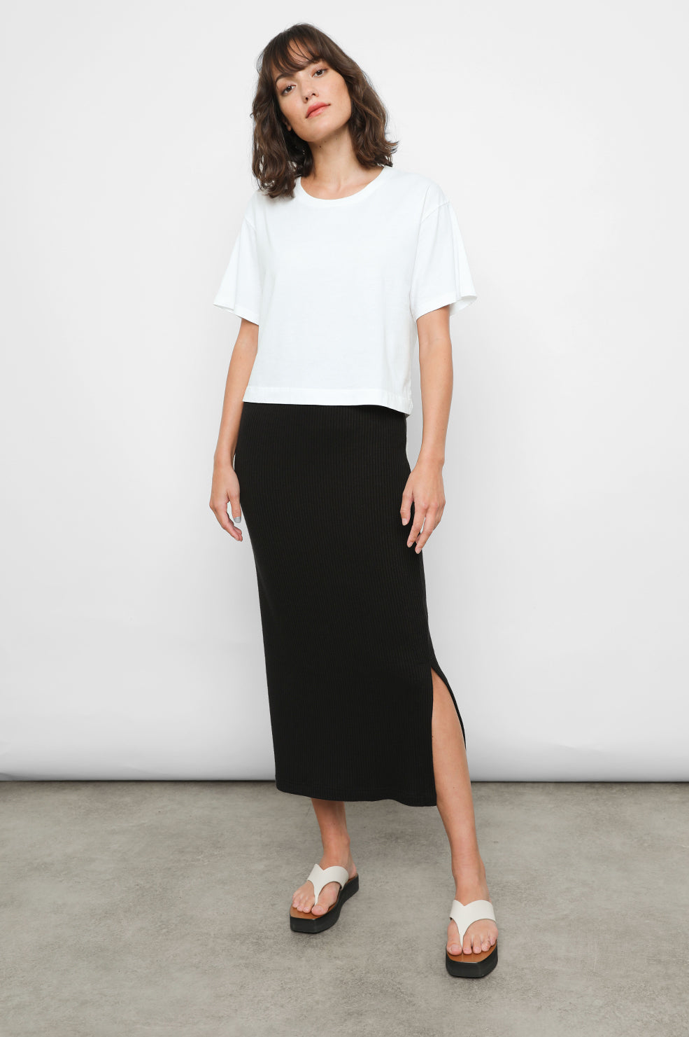 Boxy Crew in White