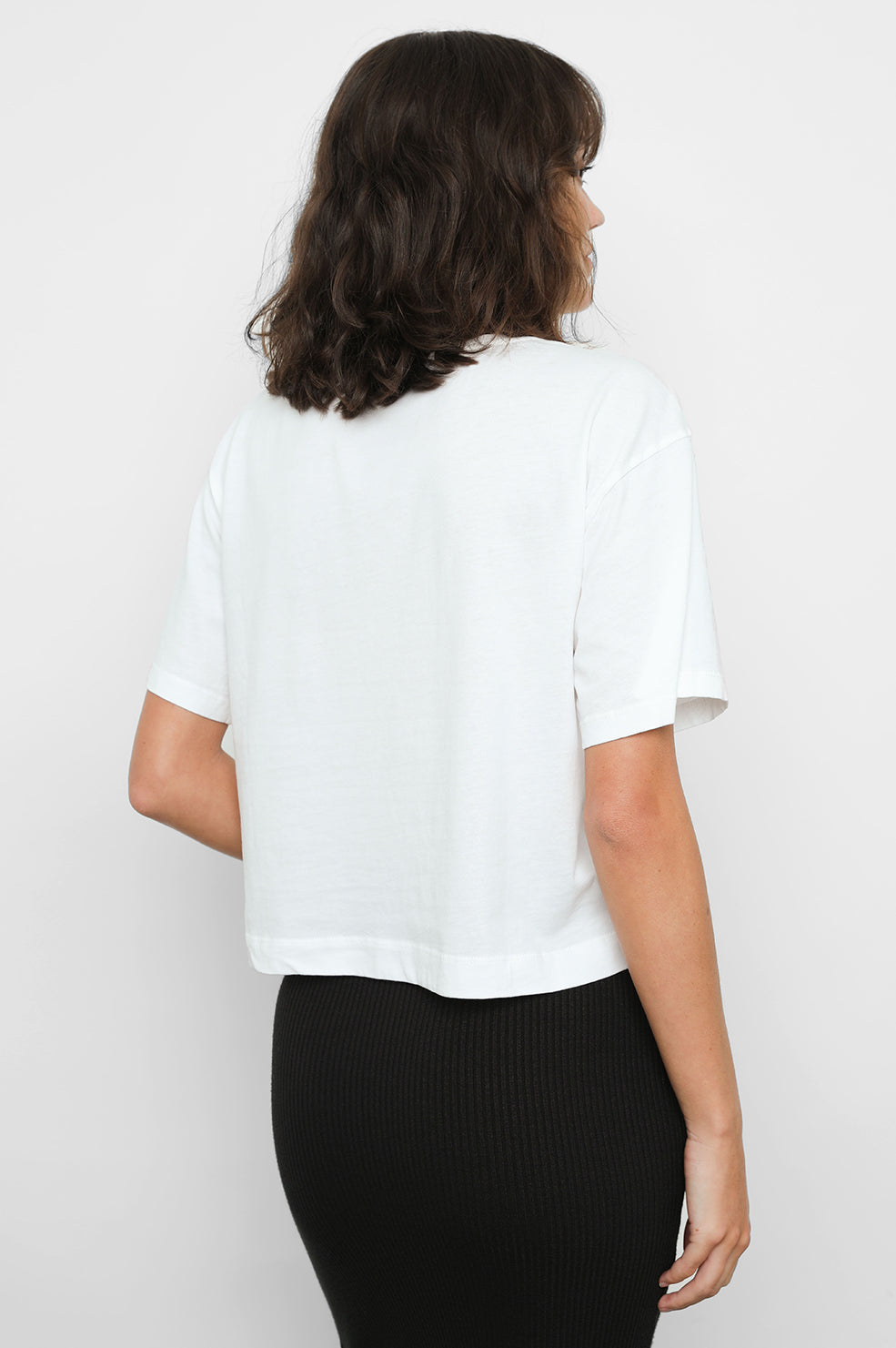 Boxy Crew in White