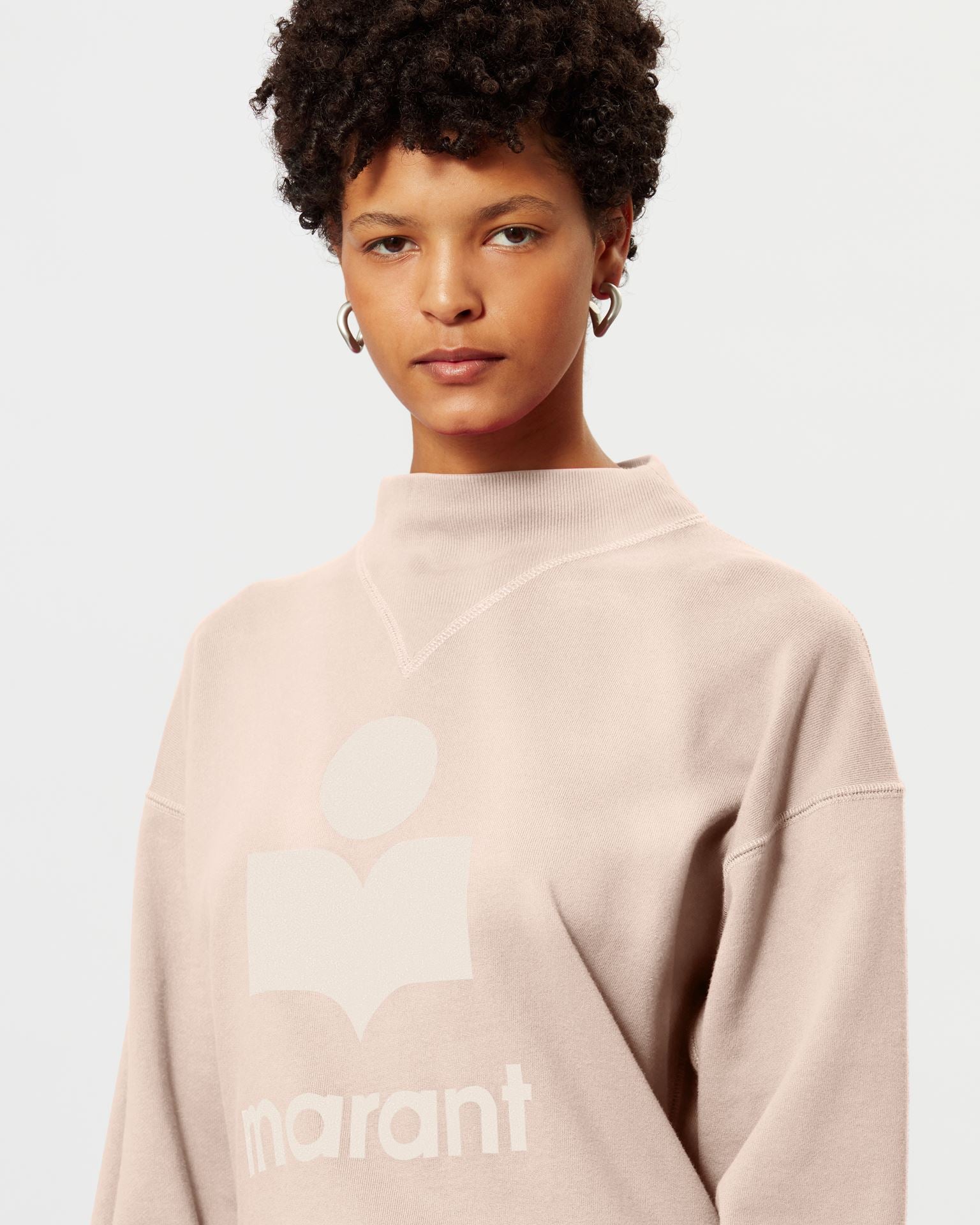 Moby Sweatshirt in Pearl Rose/Ecru