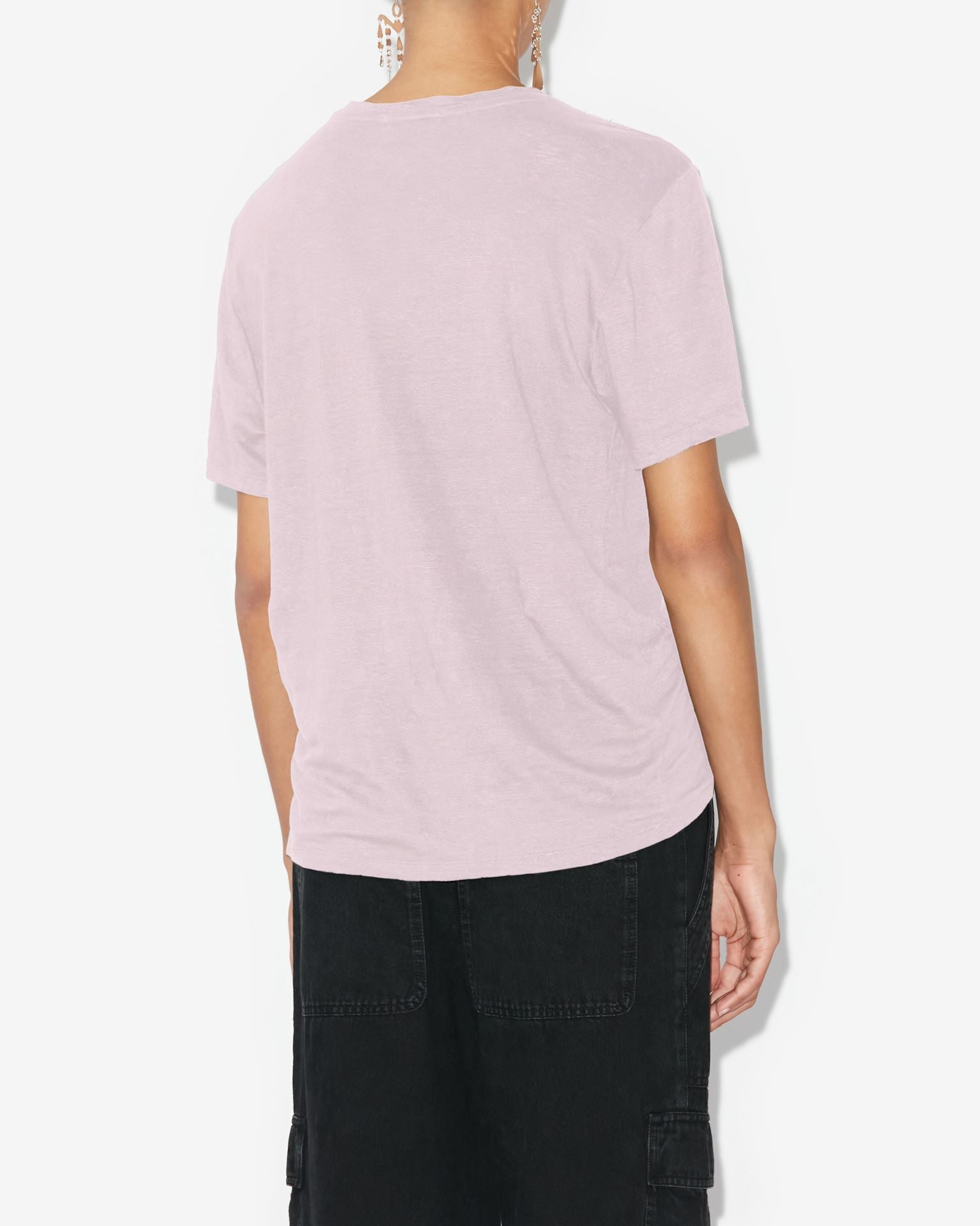 Zewel Tee Shirt in Pearl Rose and Silver