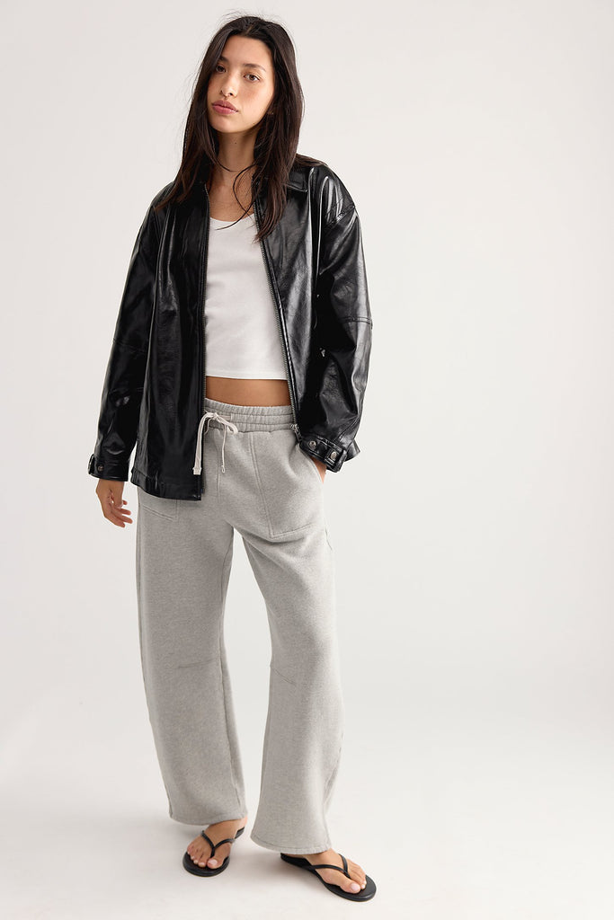 Freya Sweatpant in Heather Grey