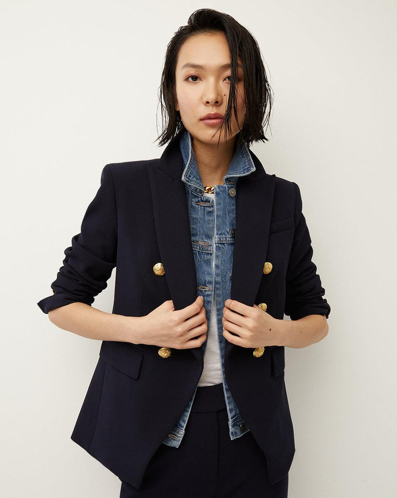 Miller Dickey Jacket in Navy Gold Buttons