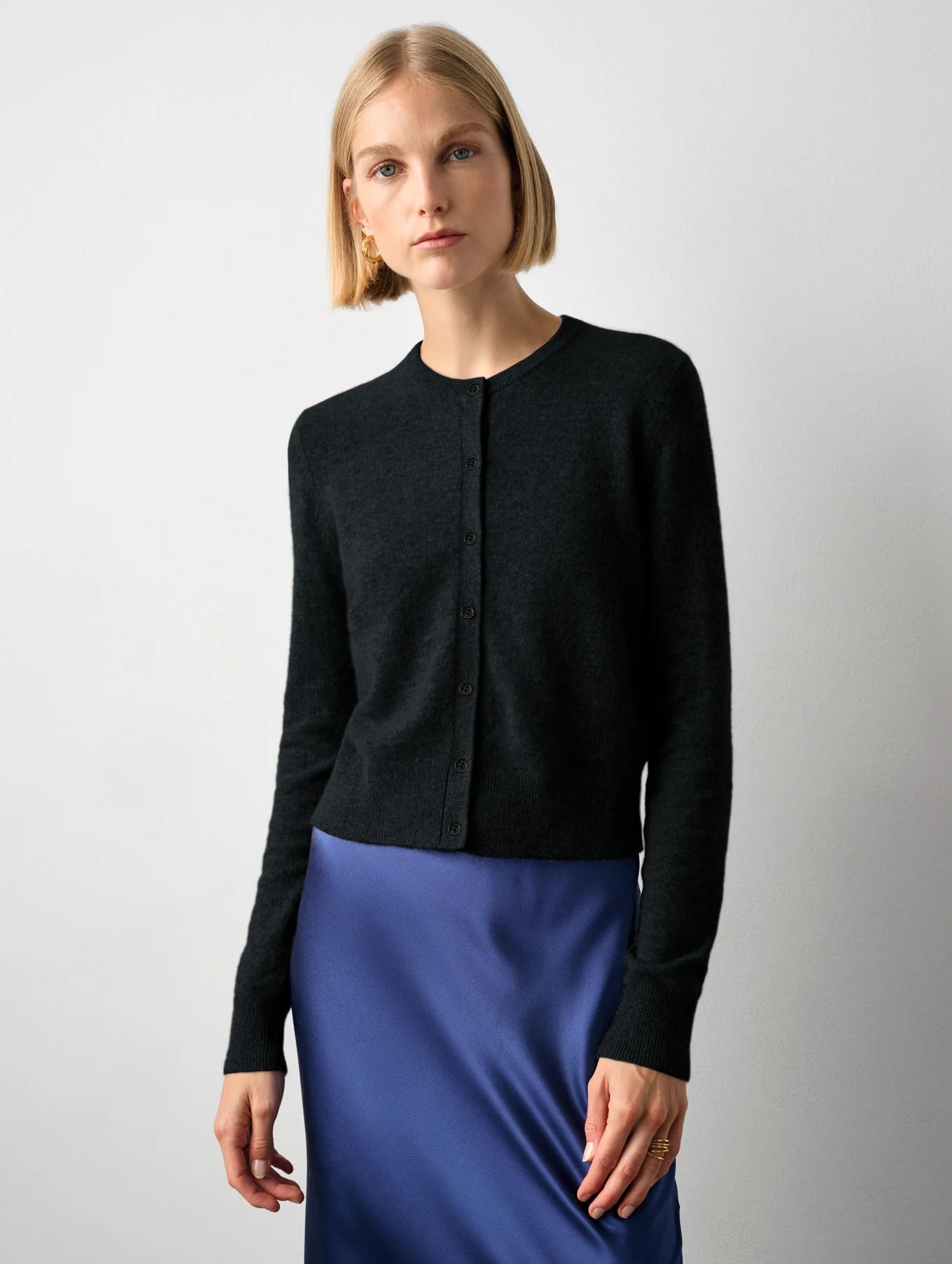 Cashmere sales cardigan black