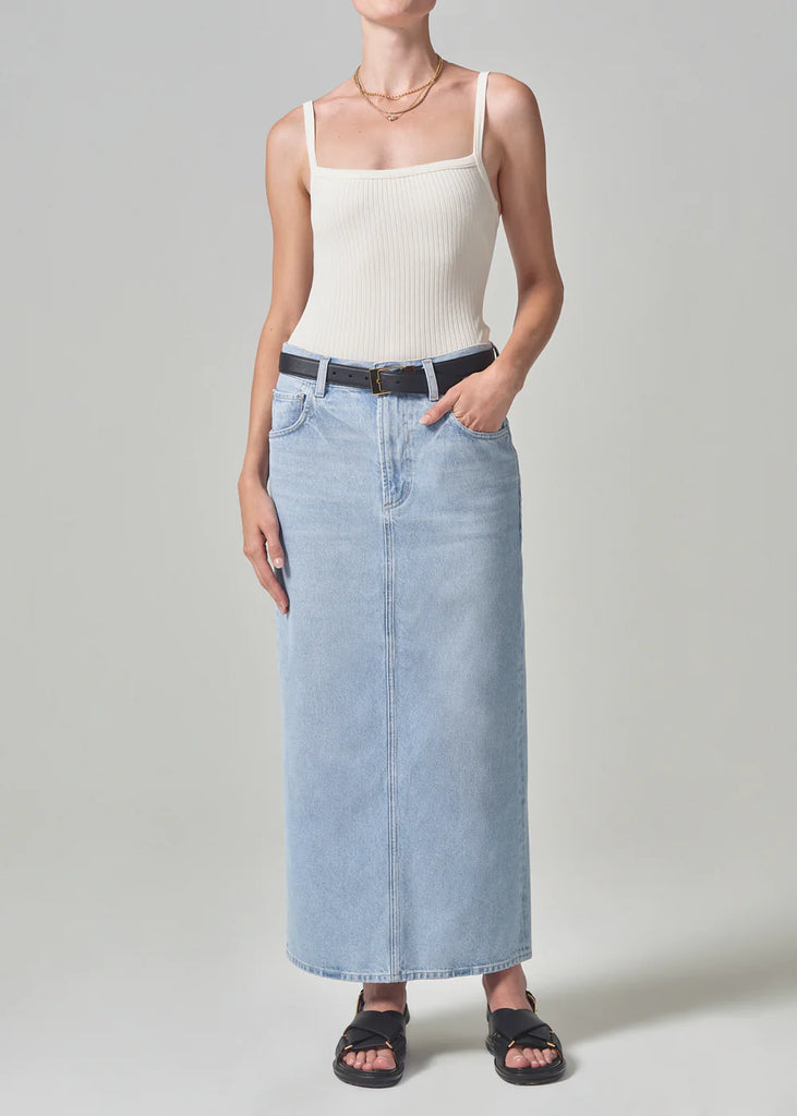 Verona Column Skirt in Frequency