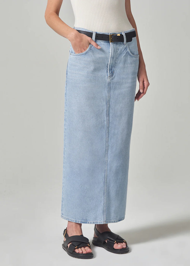 Verona Column Skirt in Frequency