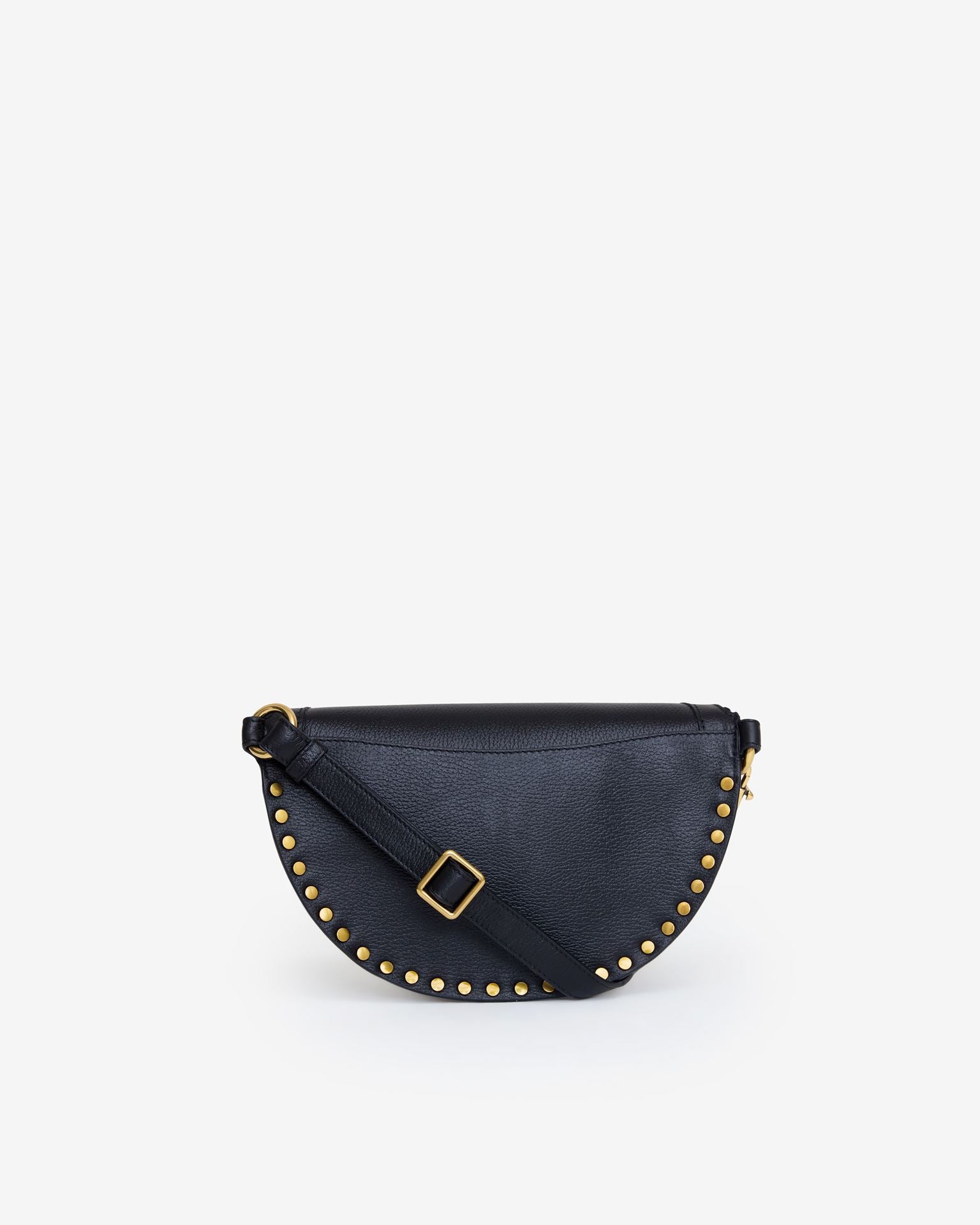 Skano Grained Leather Belt Bag in Black