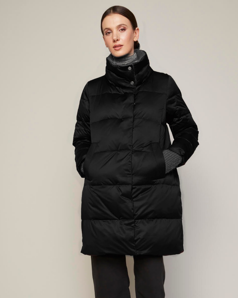 Bianka Down Coat in Black