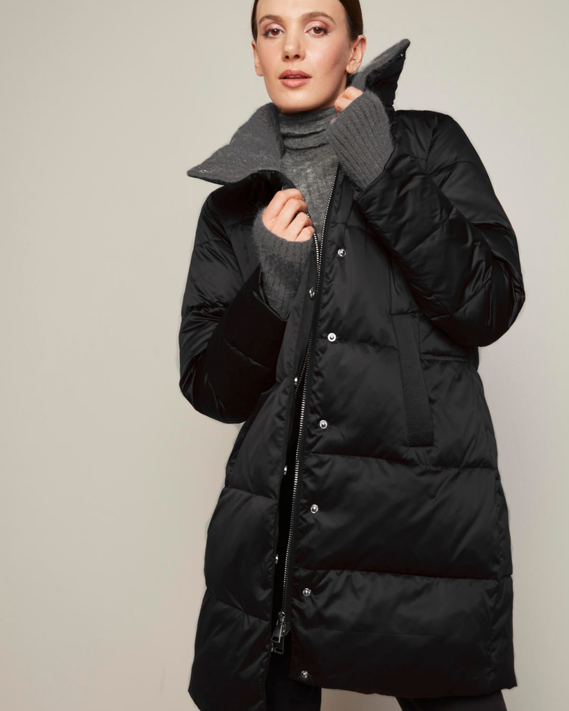 Bianka Down Coat in Black