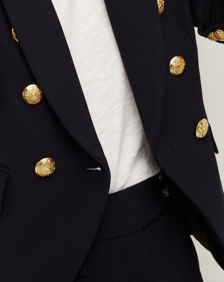 Miller Dickey Jacket in Navy Gold Buttons
