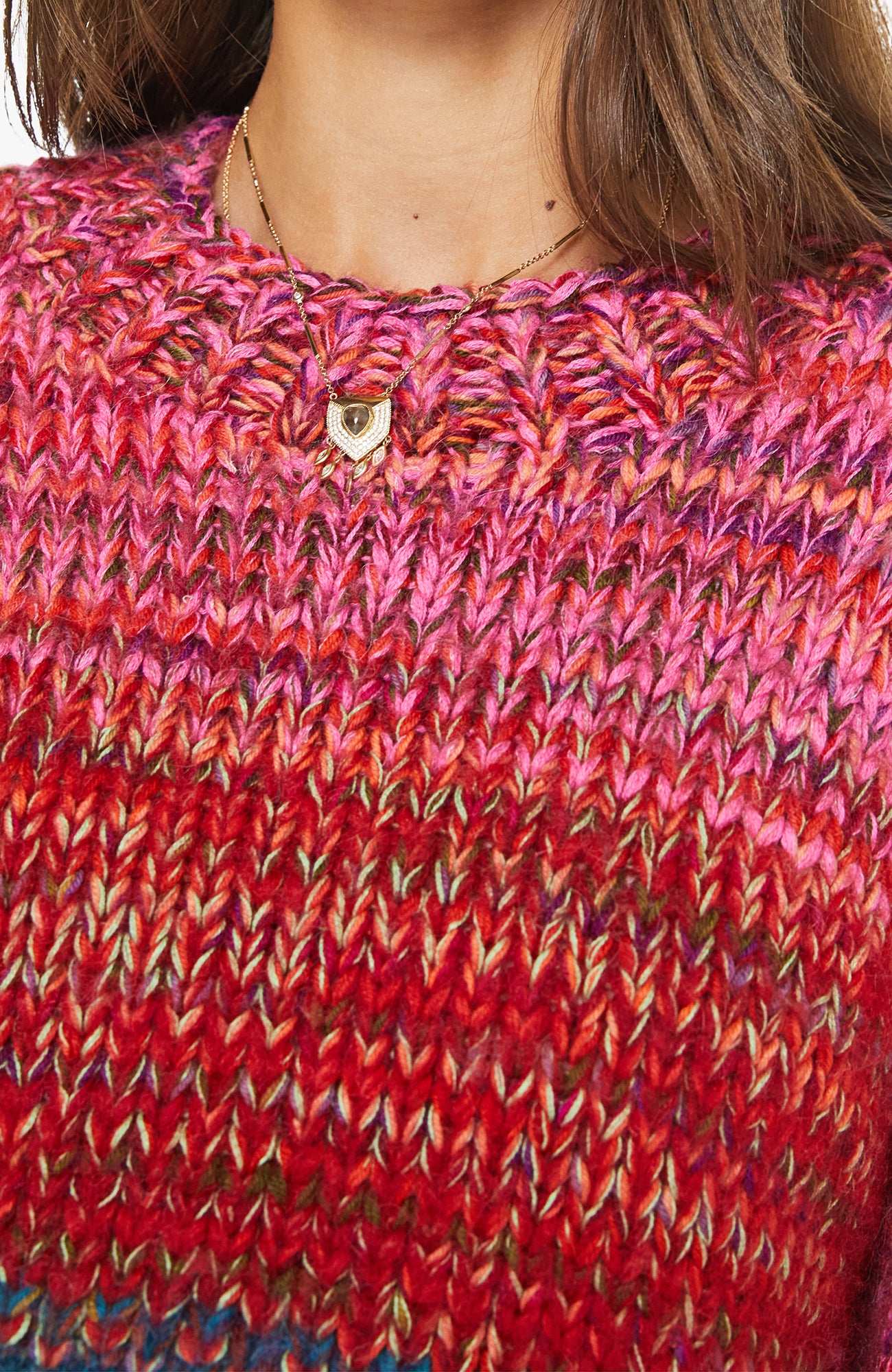 The Crop Pullover in Dusk to Dawn