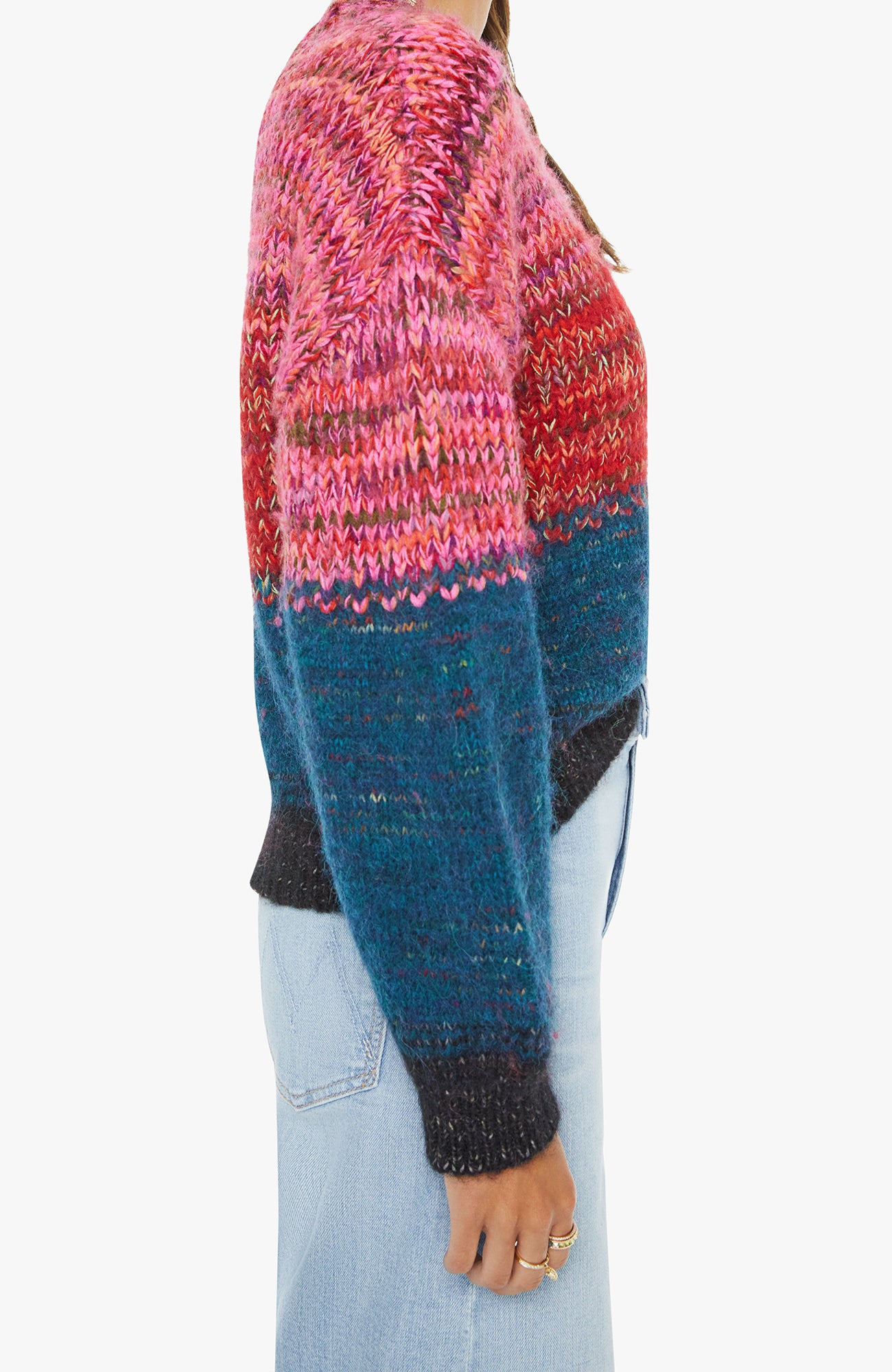 The Crop Pullover in Dusk to Dawn