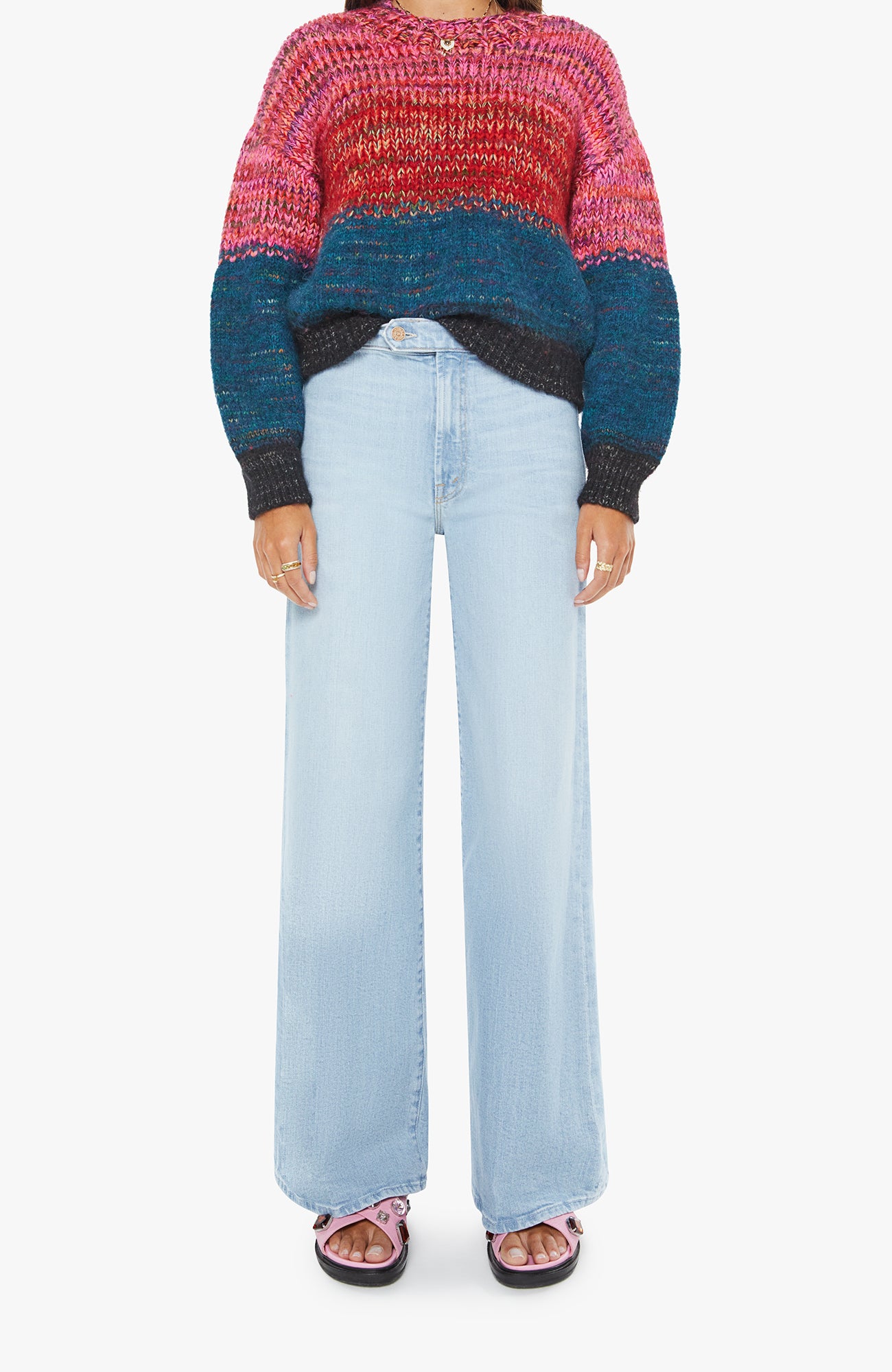 The Crop Pullover in Dusk to Dawn