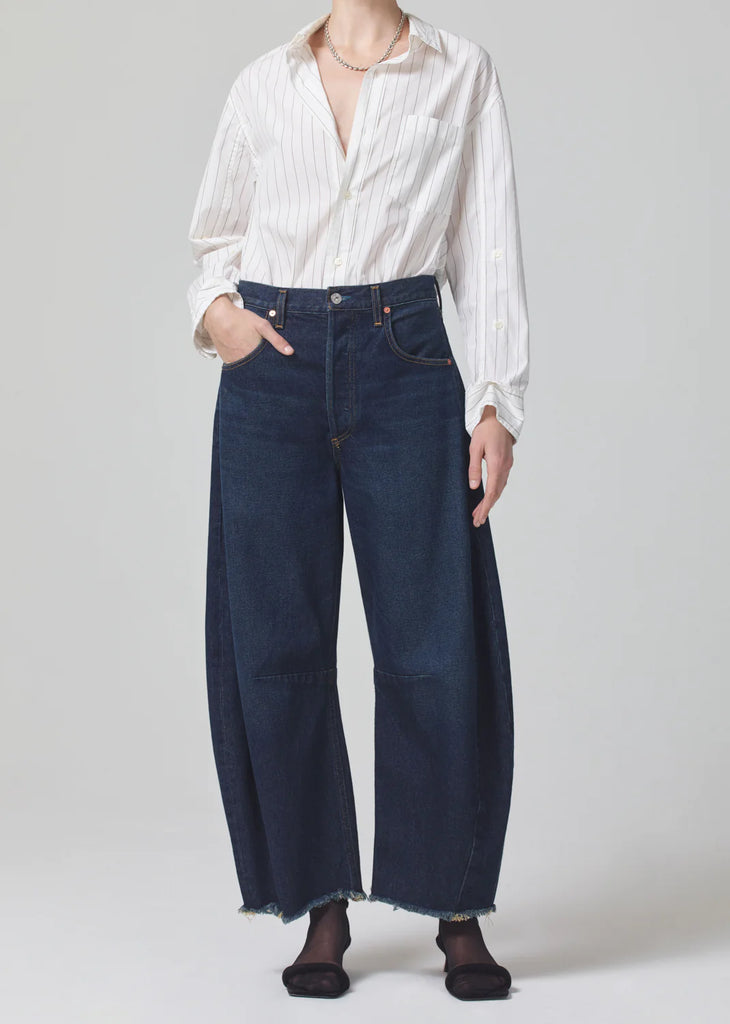 Kayla Shirt in Bitter Chocolate Stripe